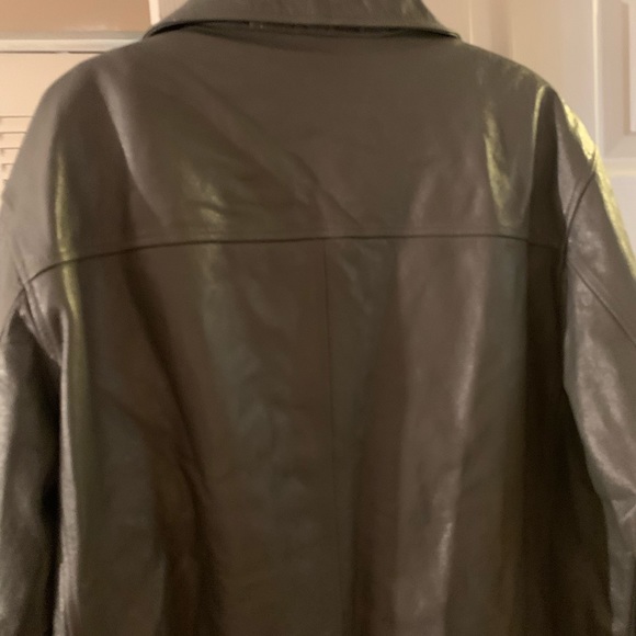 NINE EAST MALE GRAY LEATHER JACKET. - Picture 6 of 8